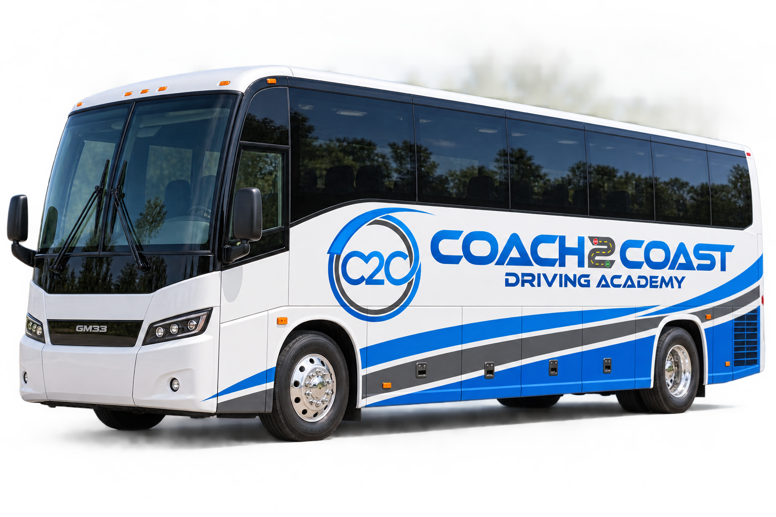 Coach2Coast GM33 Mini Coach branding concept